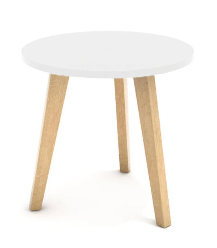 Masă de cafea în stil scandinav 40 cm - alb