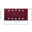 Carta vetrata velcrata 115 x 230 mm, K240, 5 pezzi, con fori 54H007 GRAFIT Carta vetrata velcrata 115 x 230 mm, K240, 5 pezzi, con fori 54H007 GRAFIT