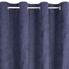Verdunkelungsvorhang für Kreise in Dunkelblau 140 x 250 cm