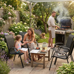 Vrtni stoli za teraso - komplet 4 kosi