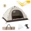 Cremefarbenes Campingzelt für 2-3 Personen 200 x 140 x 115 cm Cremefarbenes Campingzelt für 2-3 Personen 200 x 140 x 115 cm