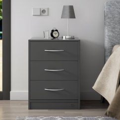 Eloise éjjeliszekrény - 2 darabos szett, 3 fiókos, 54 × 39 × 28 cm