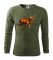Originelles Baumwoll-T-Shirt mit langen Ärmeln für den leidenschaftlichen Jäger