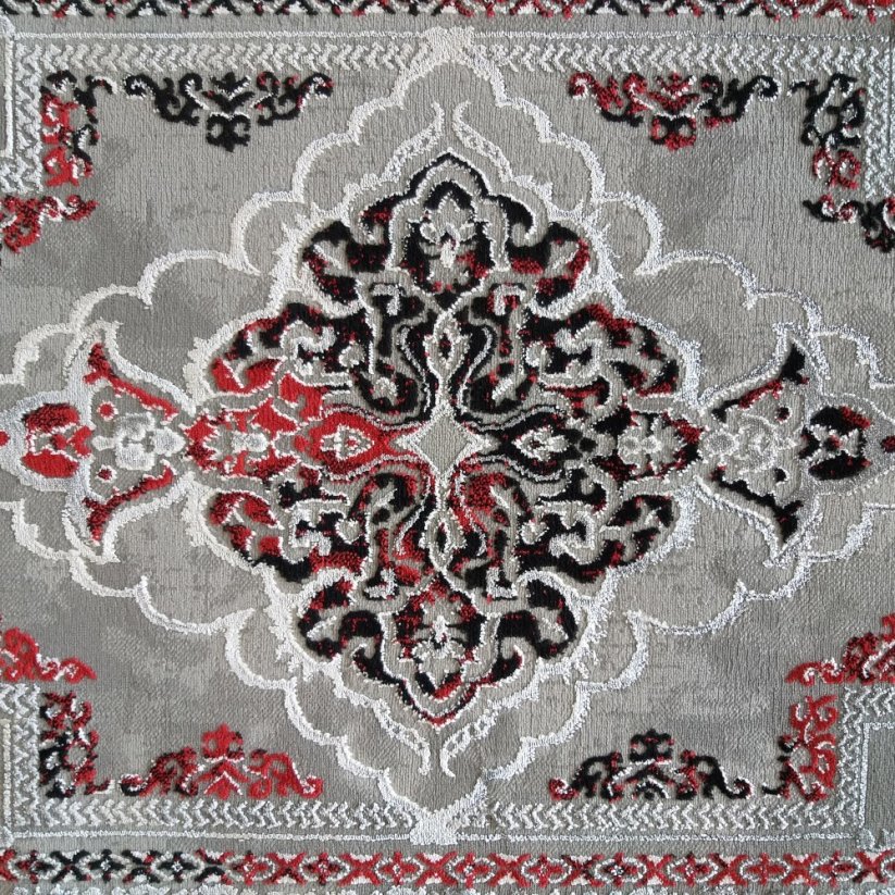 Elegante tappeto rosso in stile vintage - Misure: Larghezza: 160 cm | Lunghezza: 220 cm