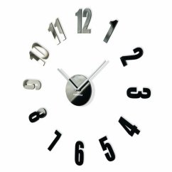 Schwarzer Aufkleber Uhr für Schlafzimmer