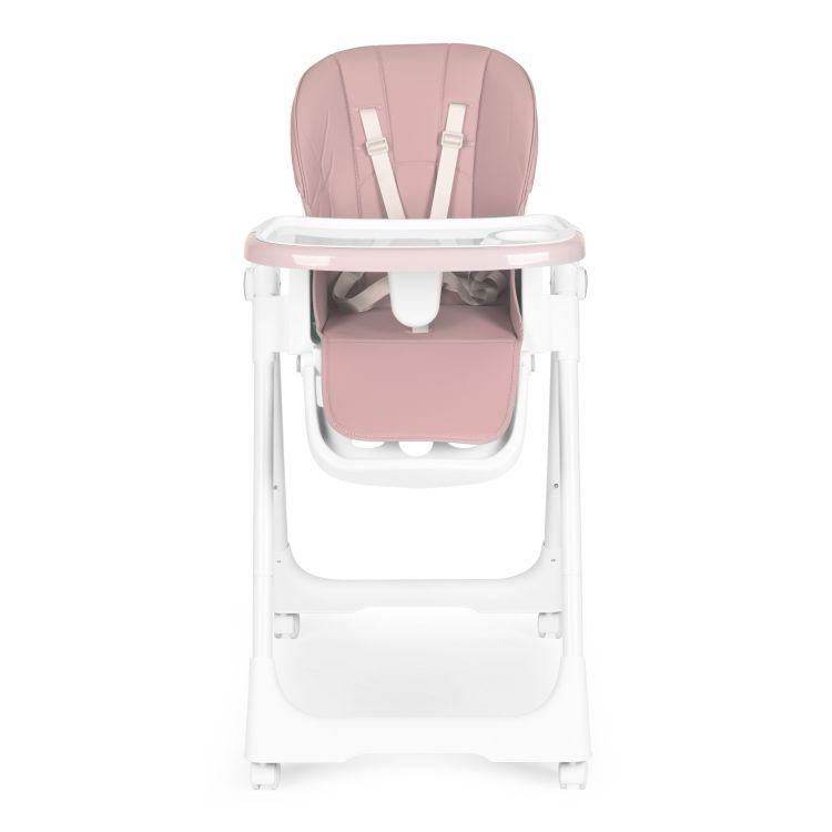 Detská jedálenská stolička v ružovej farbe