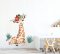 Dekorativer Wandaufkleber - niedliche Giraffe 100 x 70 cm
