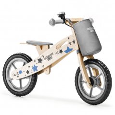 Сив велосипед за баланс с джоб за съхранение