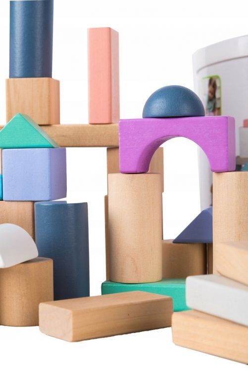 Cubi colorati in legno per bambini 100 pz