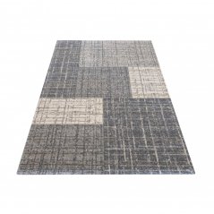 Univerzálny moderný koberec sivej farby 