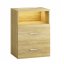 Нощно шкафче Jamie с LED осветление и USB - 55 × 40 × 28 cm