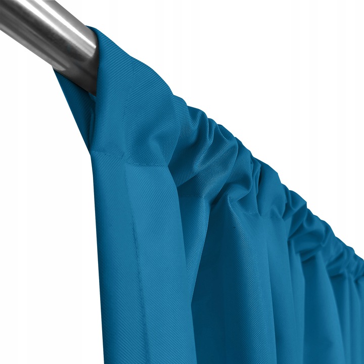 Stilvolle blaue wasserdichte Gartenvorhänge für den Pavillon - Größe: Breite: 155 cm | Länge: 240 cm
