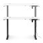 Elektricky výškově nastavitelný pracovní stůl s černými nohami - 120 x 60 cm