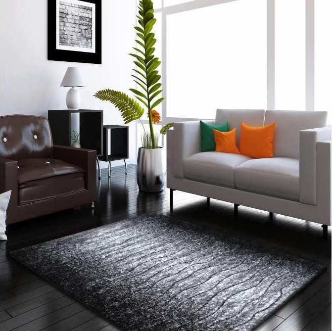 Elegantní koberec v šedé barvě do ložnice - Rozměr koberce: Šířka: 200 cm | Délka: 290 cm