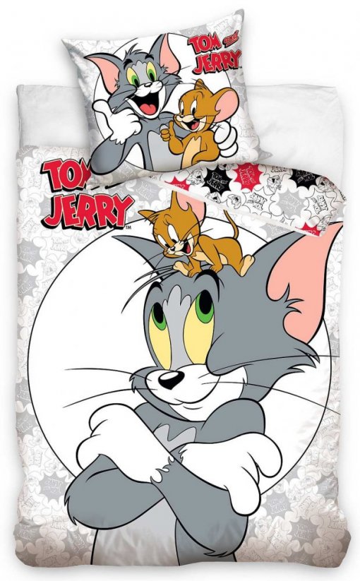 Detské posteľné obliečky s motívom TOM AND JERRY
