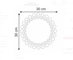 Dekoratív akril falitükrök 30 cm