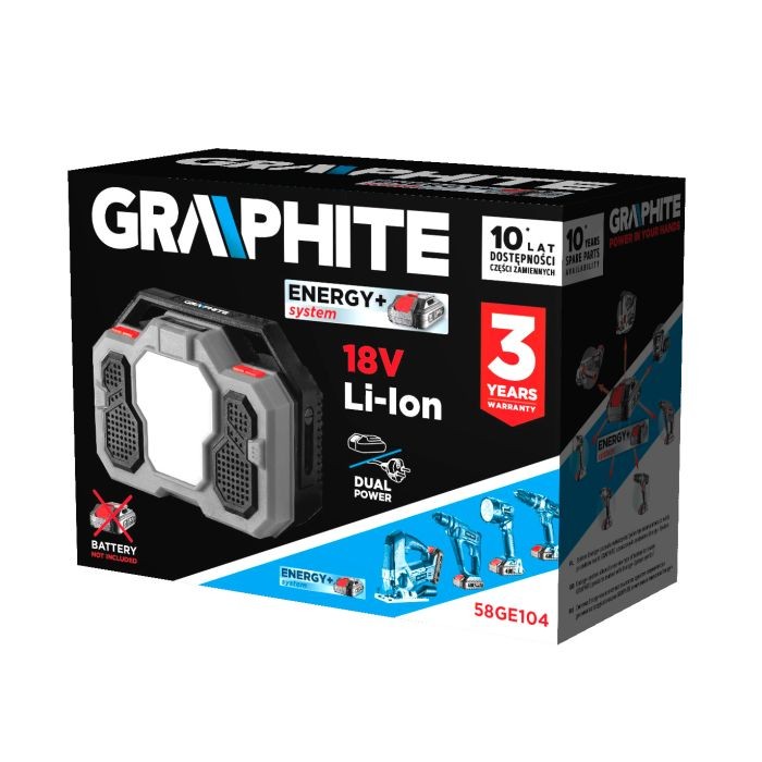 Radio de rețea Baterie Energy+ 18V Li-lon 58GE104 GRAPHITE fără baterie