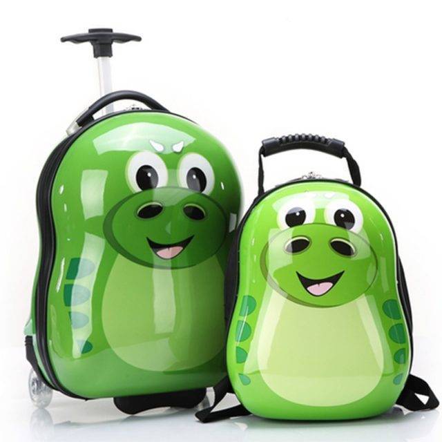 Detský cestovný kufor s dráčikom 30 l + batoh