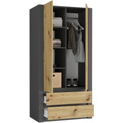 Moderná dvojdverová skriňa MODERN B20 180 x 90 x 55 cm - rôzne farebné prevedenia