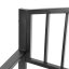 Vrtna aluminijasta klop z naslonom 125 x 53 x 82 cm