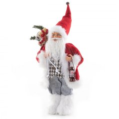 Ukrasna figurica Sv.Nikole s lampionom 45 cm