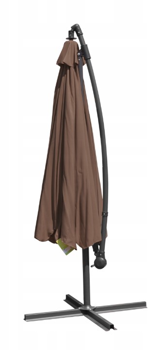 Veľký záhradný slnečník so stojanom CAPPUCINO