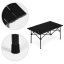 Skladací turistický, kempingový stolík - čierny stolík na piknik