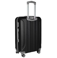 Großer schwarzer Reisekoffer 75 x 45 x 28 cm - 88l