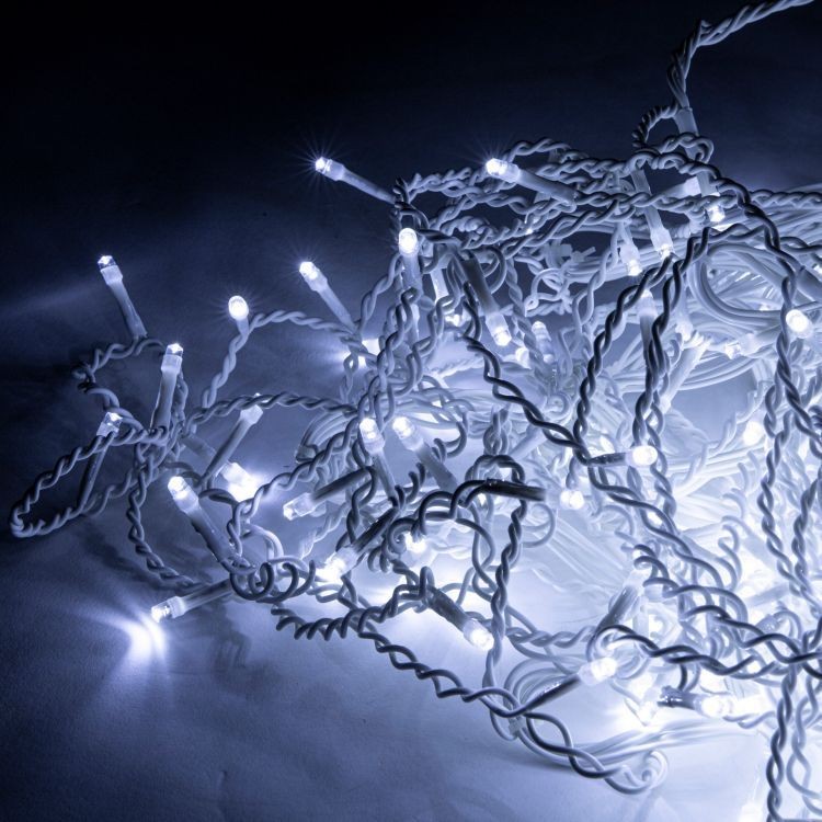 Außen-Weihnachtsbeleuchtung 500 LED 19m Kaltweiß