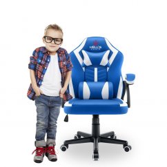 Детски стол за игра  HC - 1001 синьо и бяло
