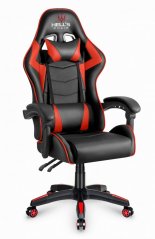 Gaming stol HC-1007 črn z rdečimi podrobnostmi