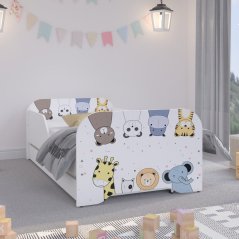Detská postieľka mini ZOO 140 x 70 cm