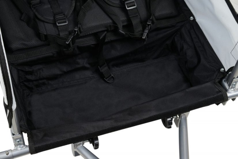 Remorcă pentru biciclete cu 2 locuri + JOGGER negru