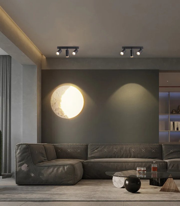 Moderné stropné svietidlo s reflektormi