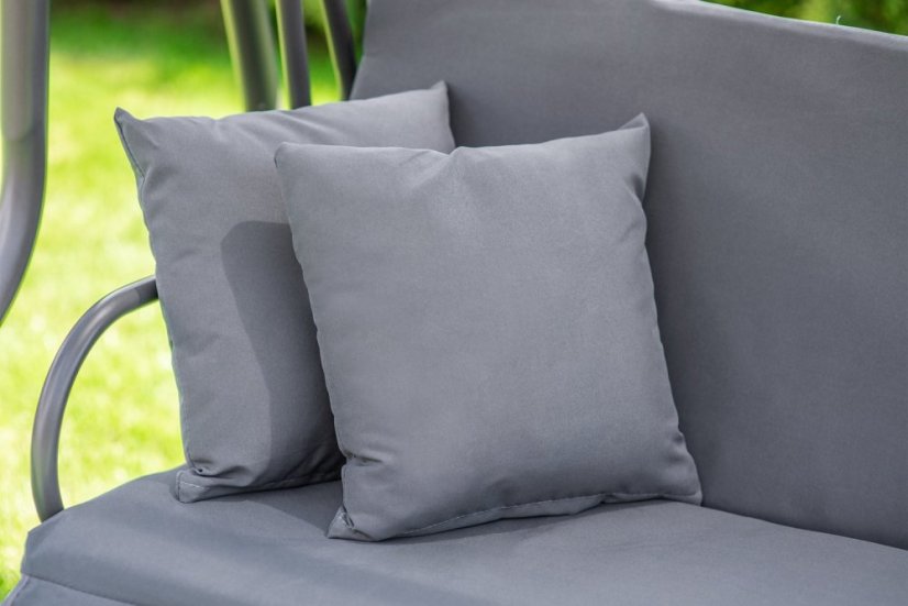 Verstellbare Gartenschaukel in Grau