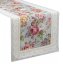 Graue Gobelin-Tischdecke mit romantisch gewebtem Blumenmuster Graue Gobelin-Tischdecke mit romantisch gewebtem Blumenmuster