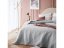 Cuvertură de pat matlasată de culoare gri deschis 200 x 220 cm