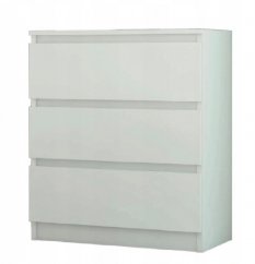 Fiókos szekrény gyerekszobába fehér fényes 76x40x70 cm