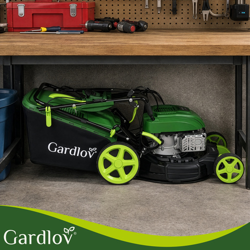 Benzínová sekačka na trávu GARDLOV DriveXPro 196 cm³ - dosah 51 cm, koš 60 l