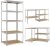 Stabile scaffale in metallo con 5 ripiani 222 x 90 x 40 cm