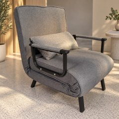 NOX kinyitható relaxfotel – szürke