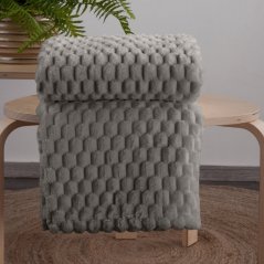 Grobe Decke in Grau mit modernem Muster