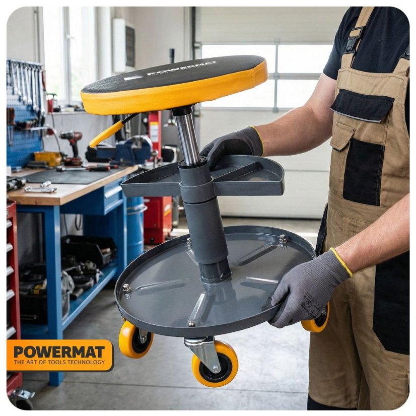 Werkstattstuhl - verstellbar, Tragfähigkeit 150 kg