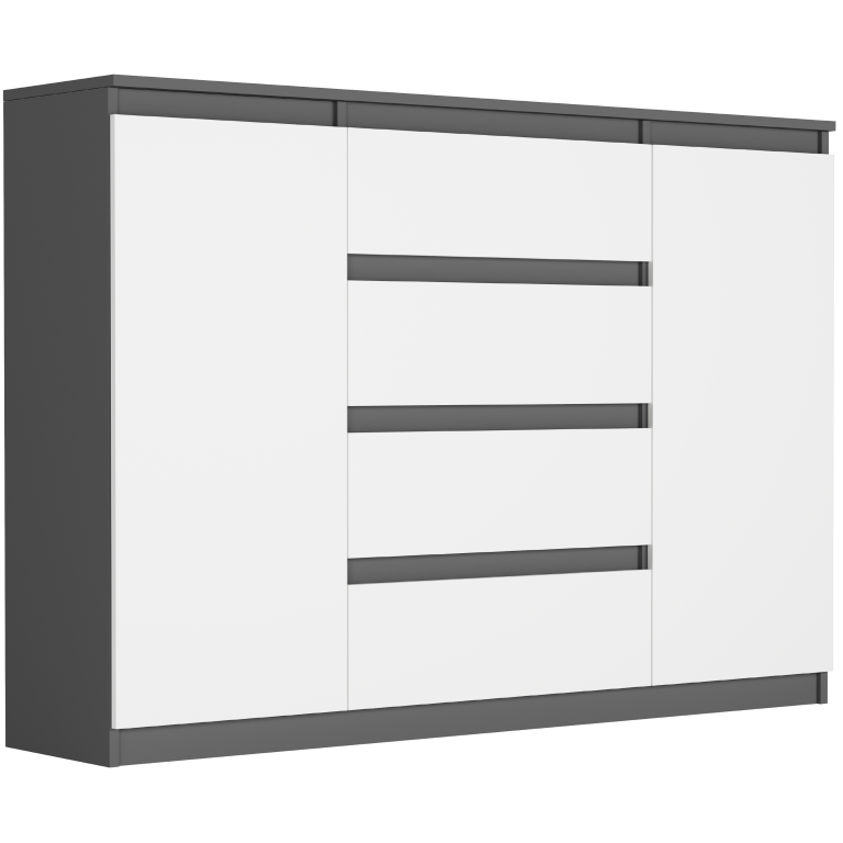 Priestranná komoda R-140-S4 - rôzne farebné prevedenia