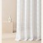 Висококачествена бяла завеса  Maura  с лента за окачване 140 x 250 cm