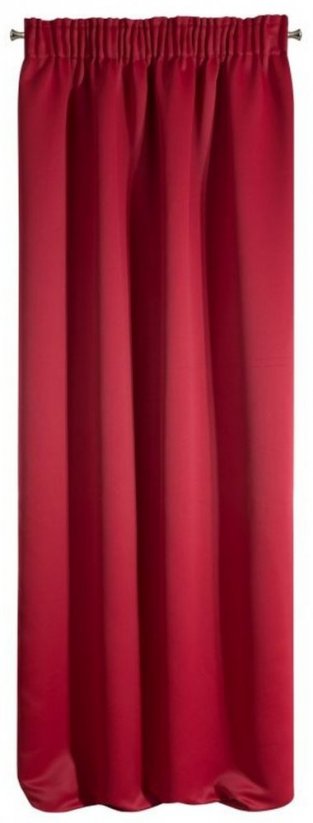 Луксозна червена затъмняваща завеса 135 х 270 см