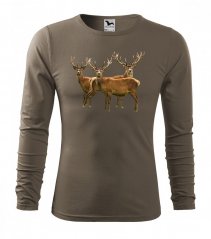 Herren-T-Shirt aus Baumwolle mit langen Ärmeln für den leidenschaftlichen Jäger