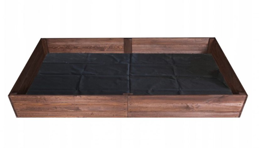 Imprägniertes Gemüsebeet aus Holz mit den Maßen 200 x 120 x 27 cm