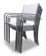 Elegantní kovová zahradní židle - šedá