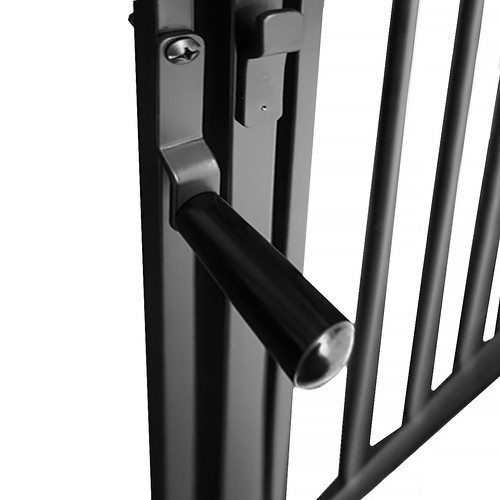 Kaminschutzgitter 304 x 74,5 cm - schwarz
